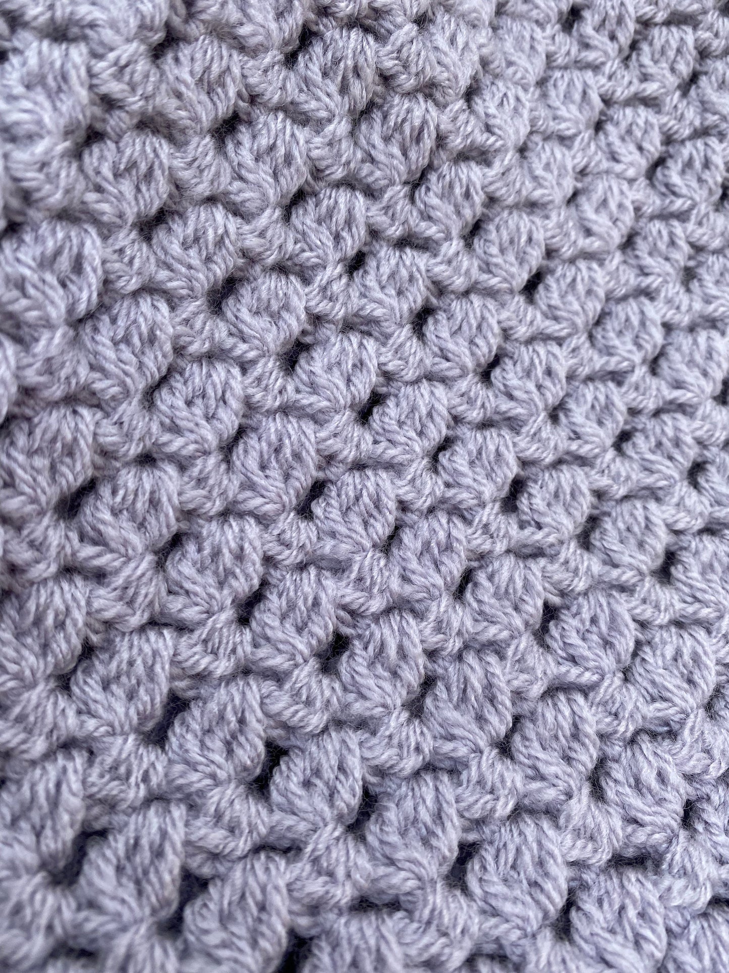 Crochet Baby Blanket - Lilac - Parma Violet