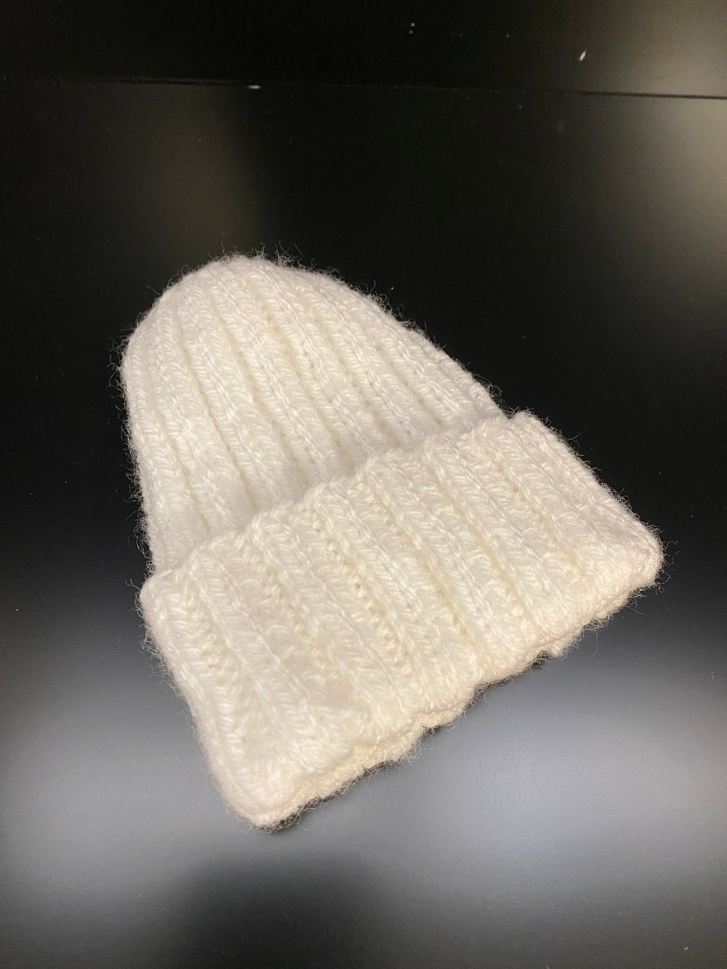 Soft Ribbed Baby Hat - Newborn, 0-3m or 3-6m