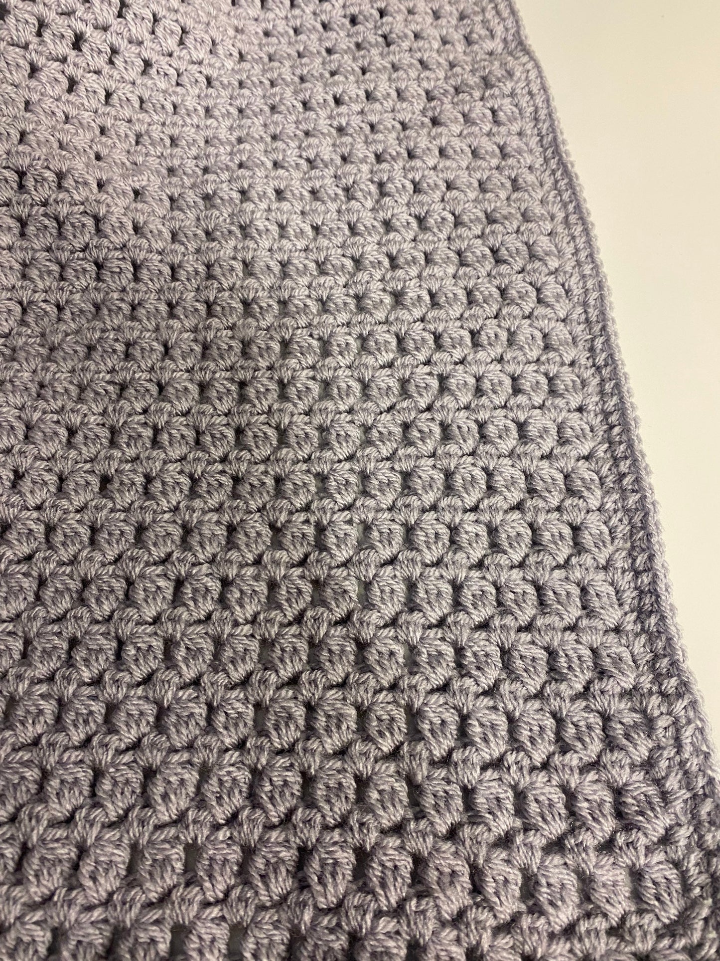 Crochet Baby Blanket - Lilac - Parma Violet
