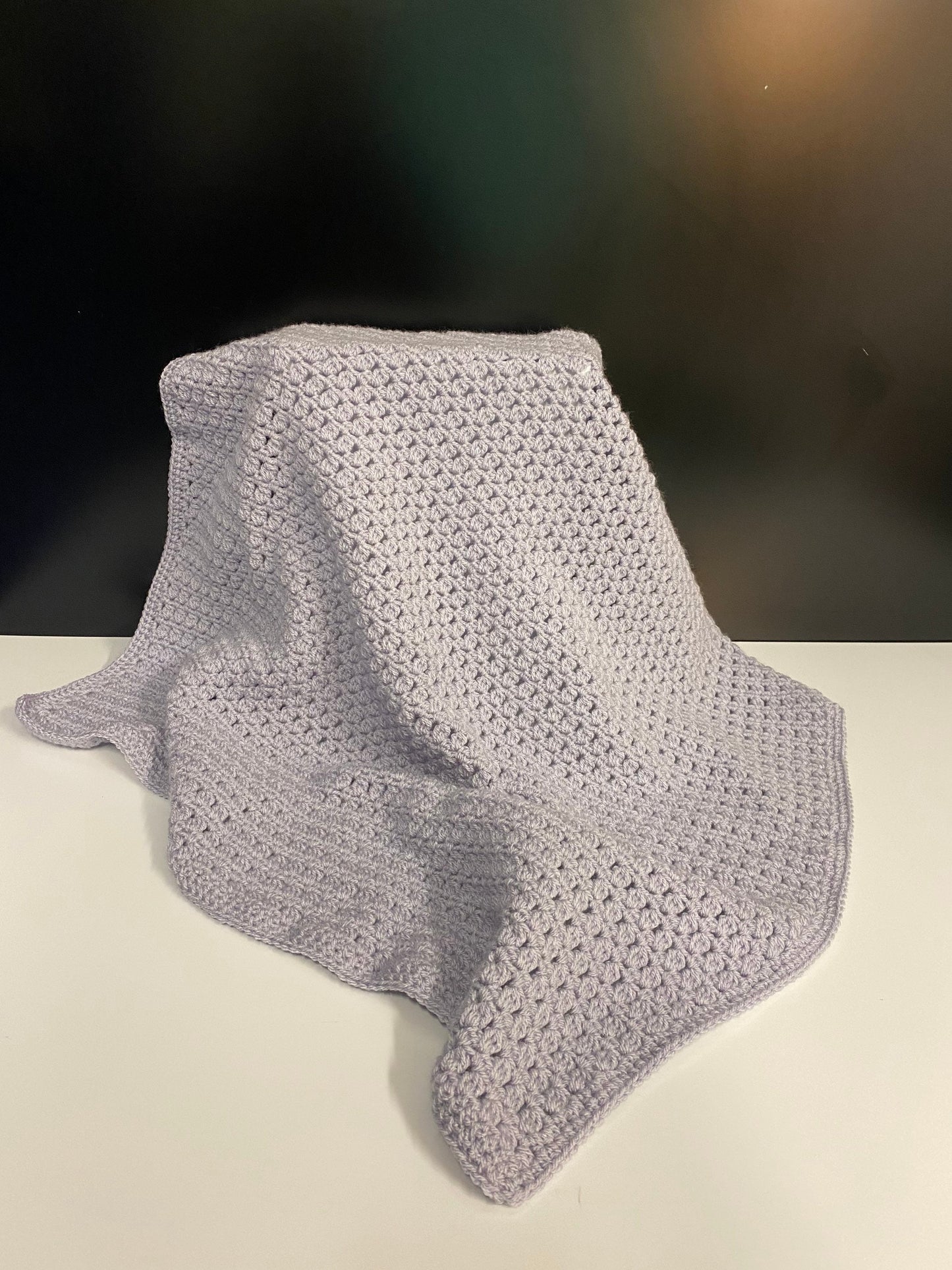 Crochet Baby Blanket - Lilac - Parma Violet