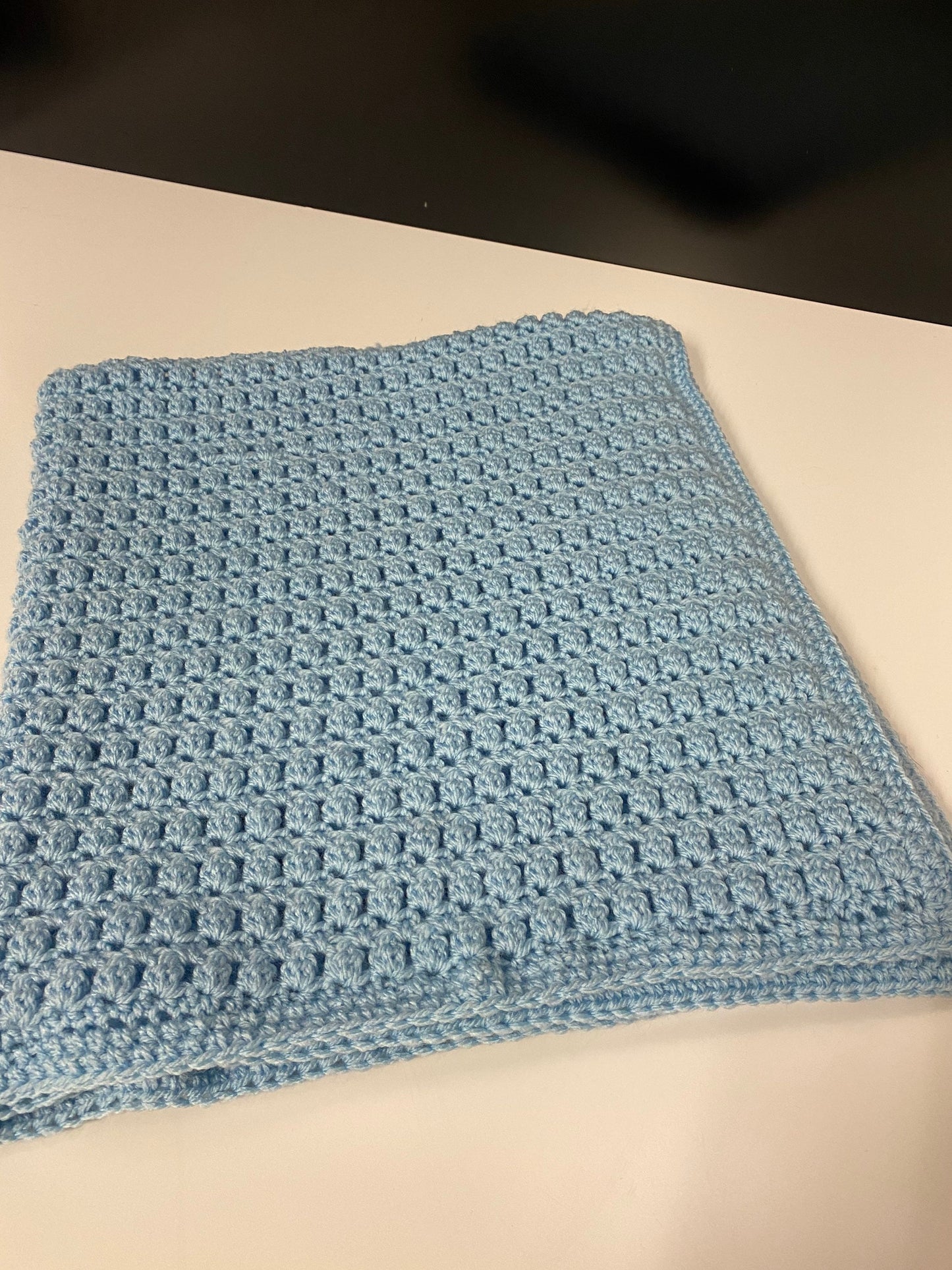 Crochet Baby Blanket - Baby Blue