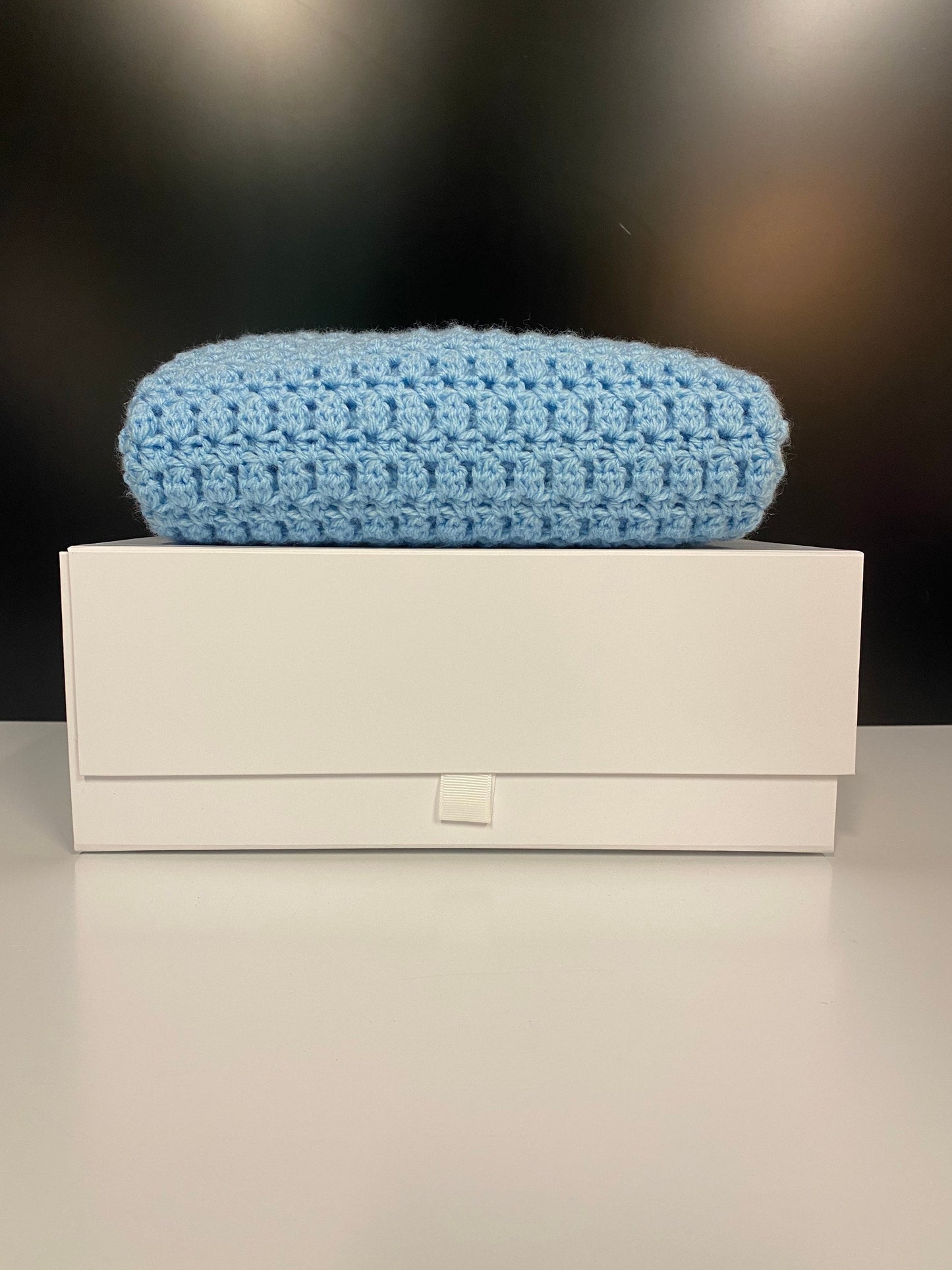 Crochet Baby Blanket - Baby Blue