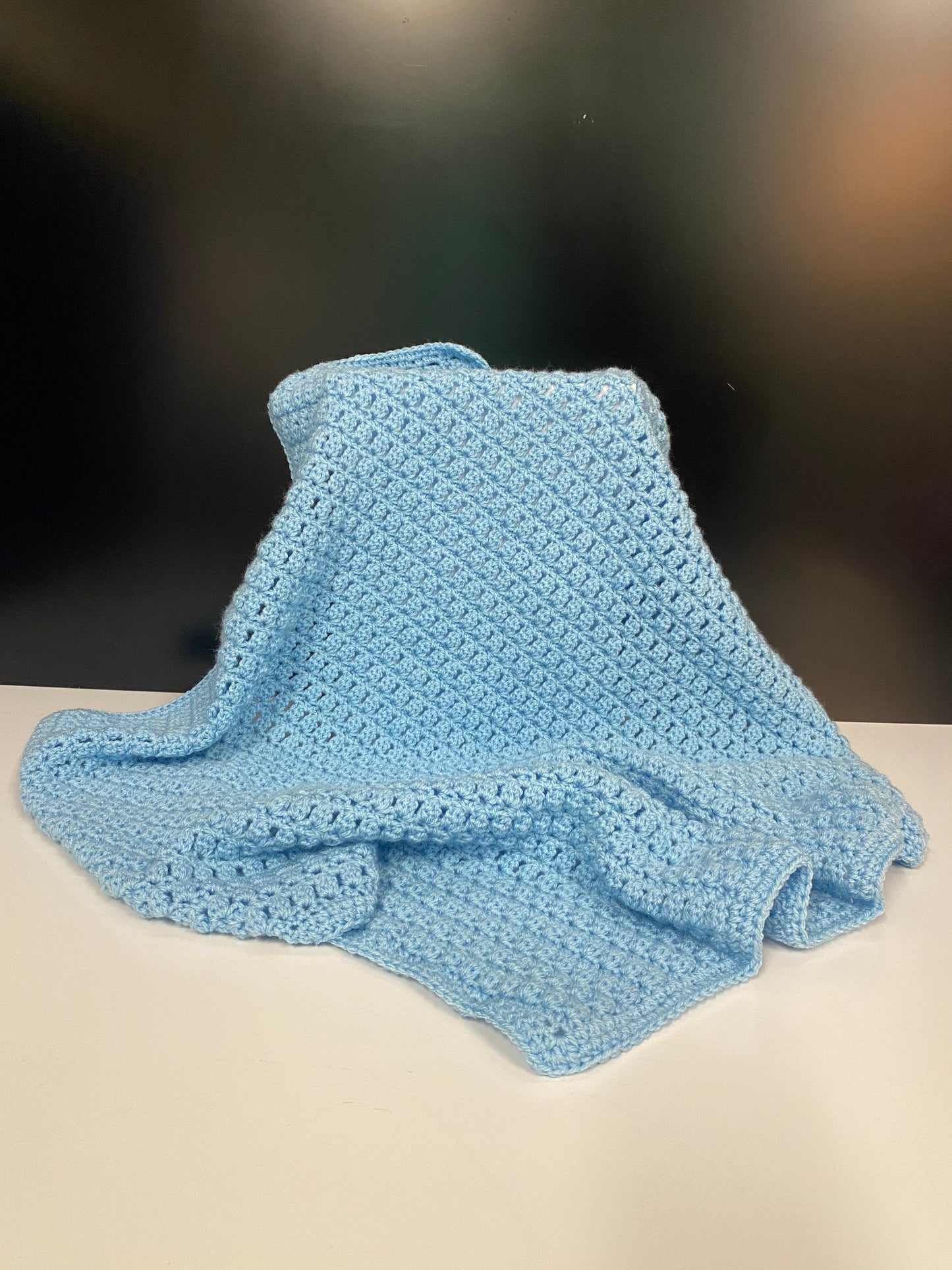 Crochet Baby Blanket - Baby Blue