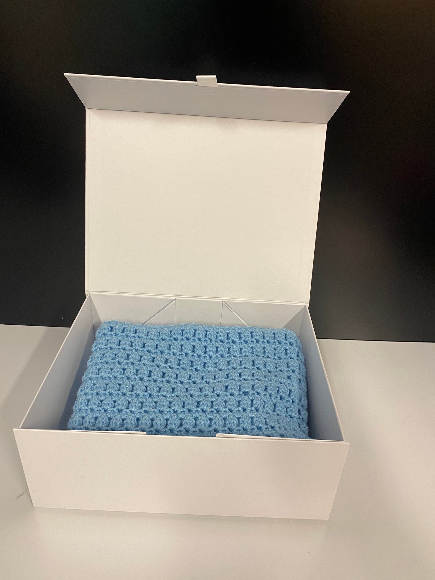 Crochet Baby Blanket - Baby Blue
