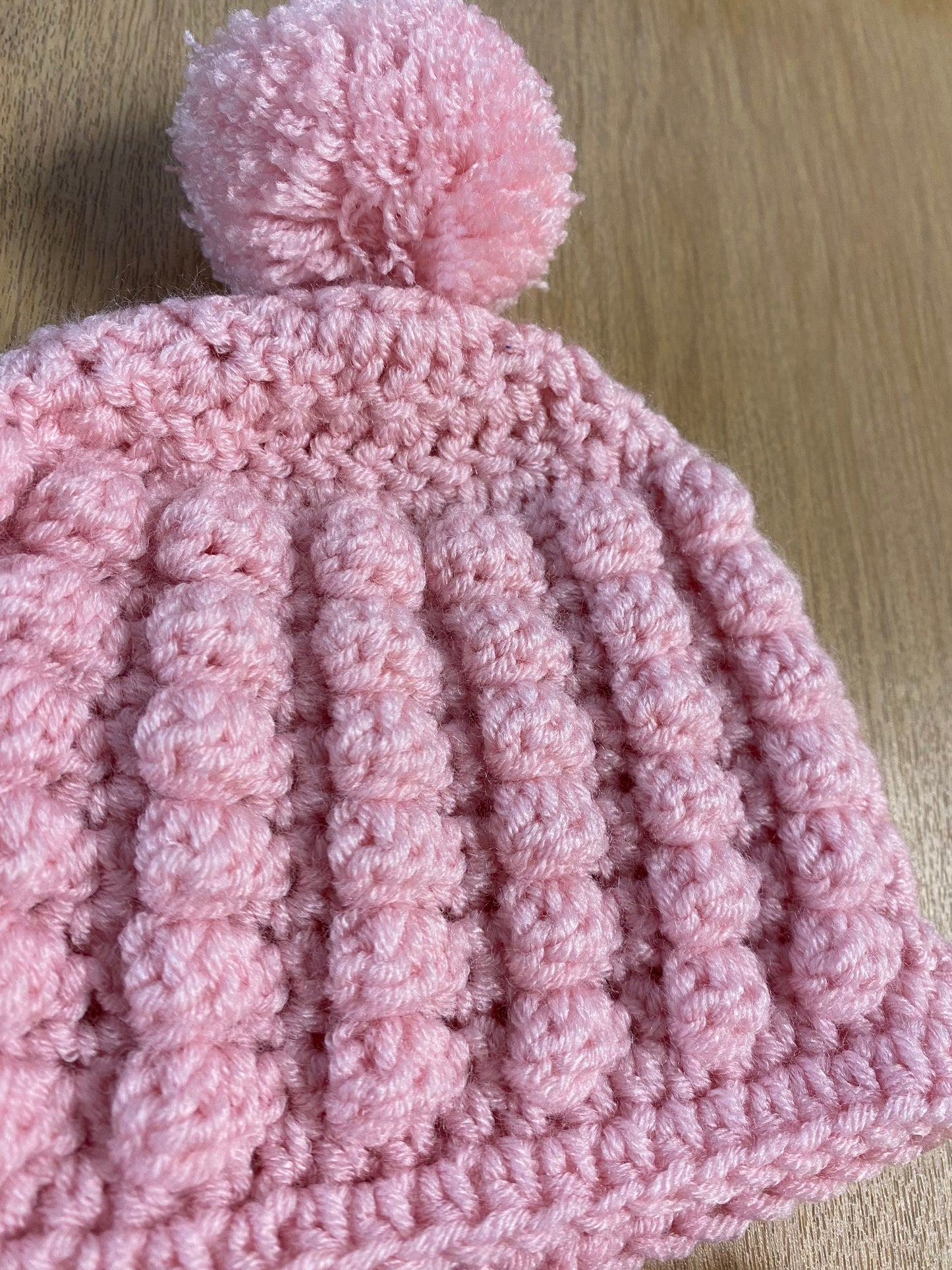 Handmade Baby Bobble Hat and Mittens Sets