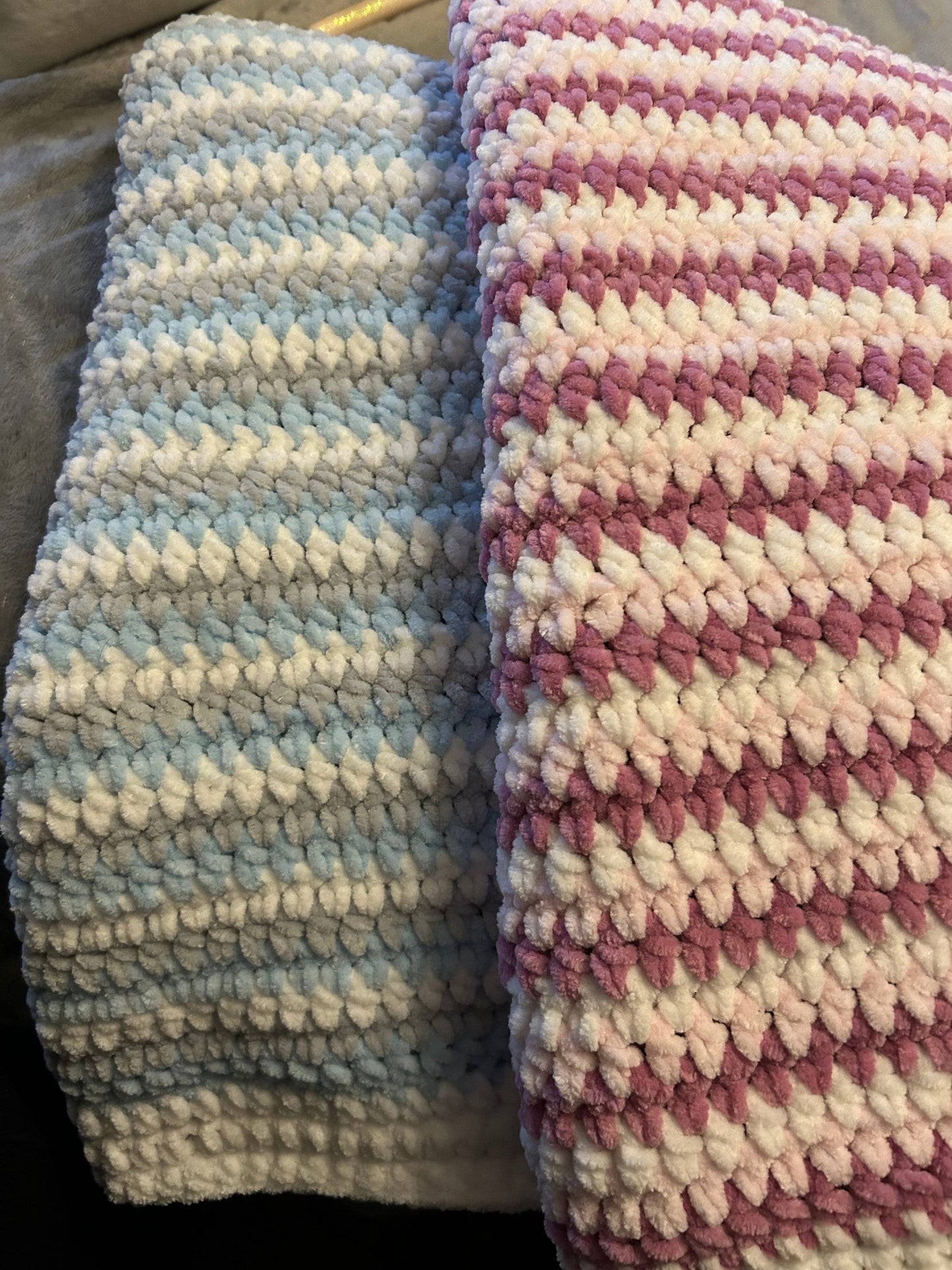 Soft Striped Baby Blanket - 80cm x 60cm