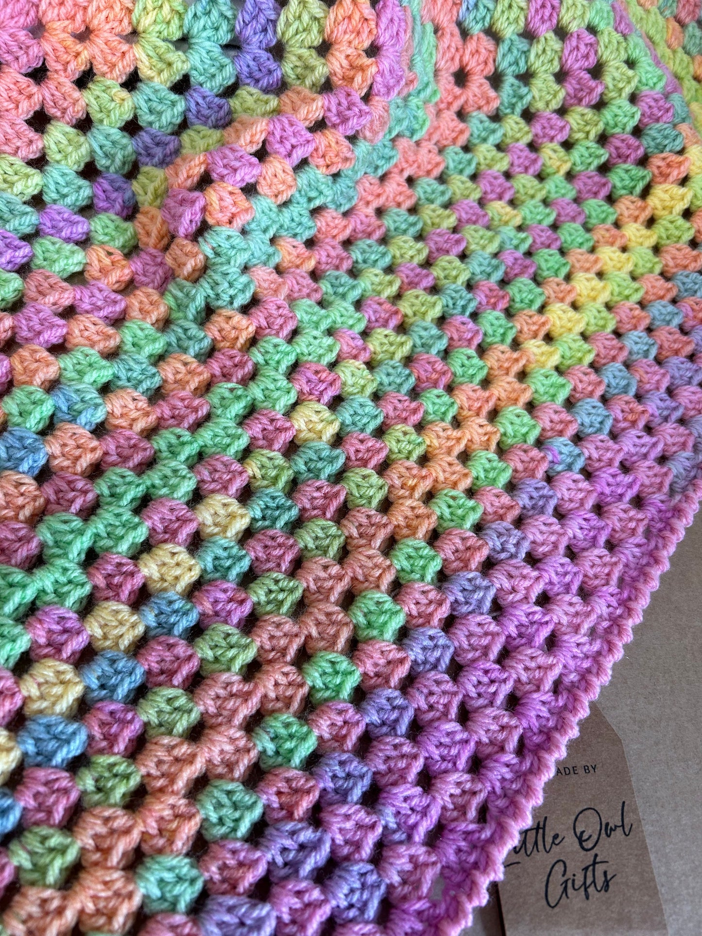 Crochet Baby Blanket - Jelly Bean