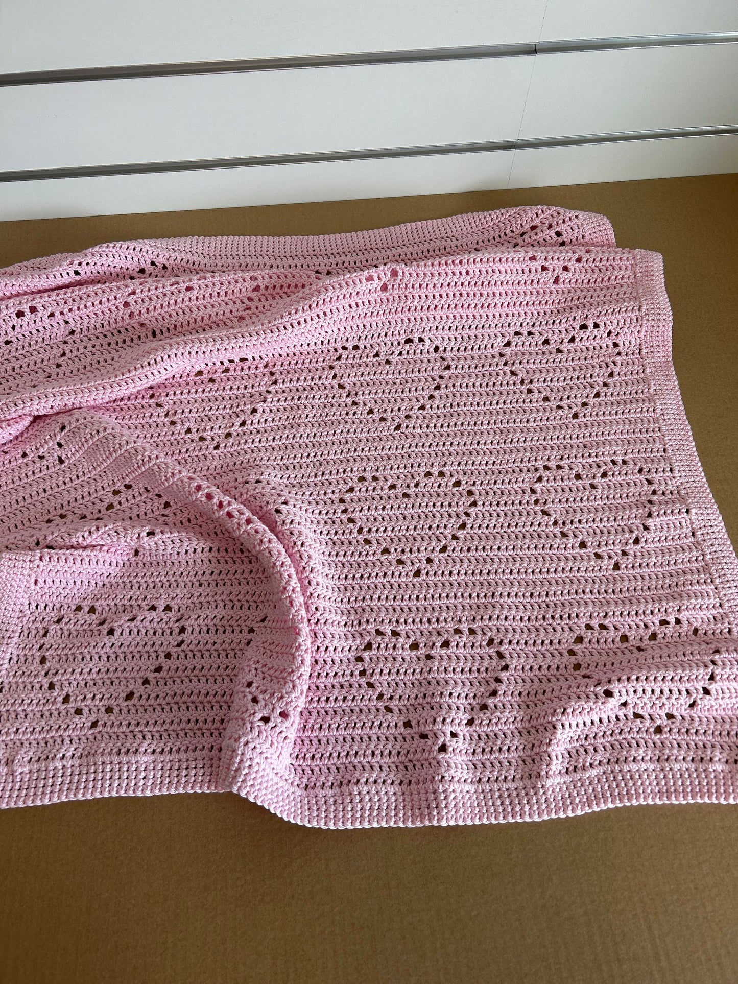 Soft Cotton Hearts Baby Blanket