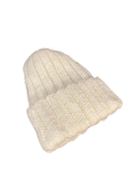 Soft Ribbed Baby Hat - Newborn, 0-3m or 3-6m