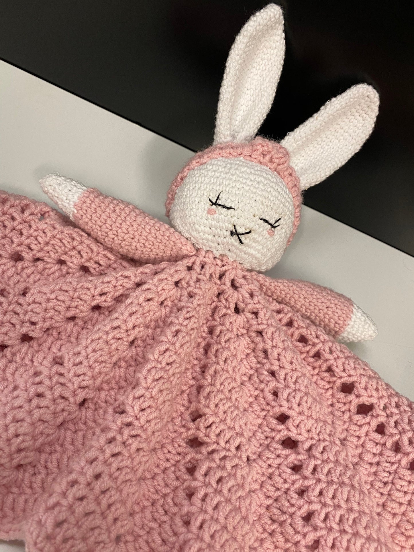 Bunny Comforter/Security Blanket - Pink