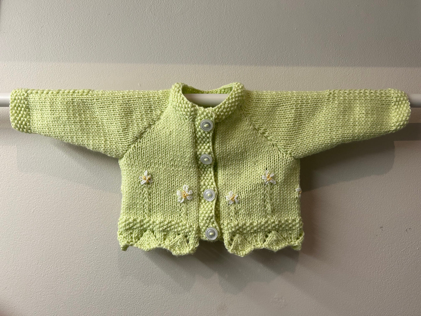 Handmade Soft Flower Embroidered Girls Cardigan