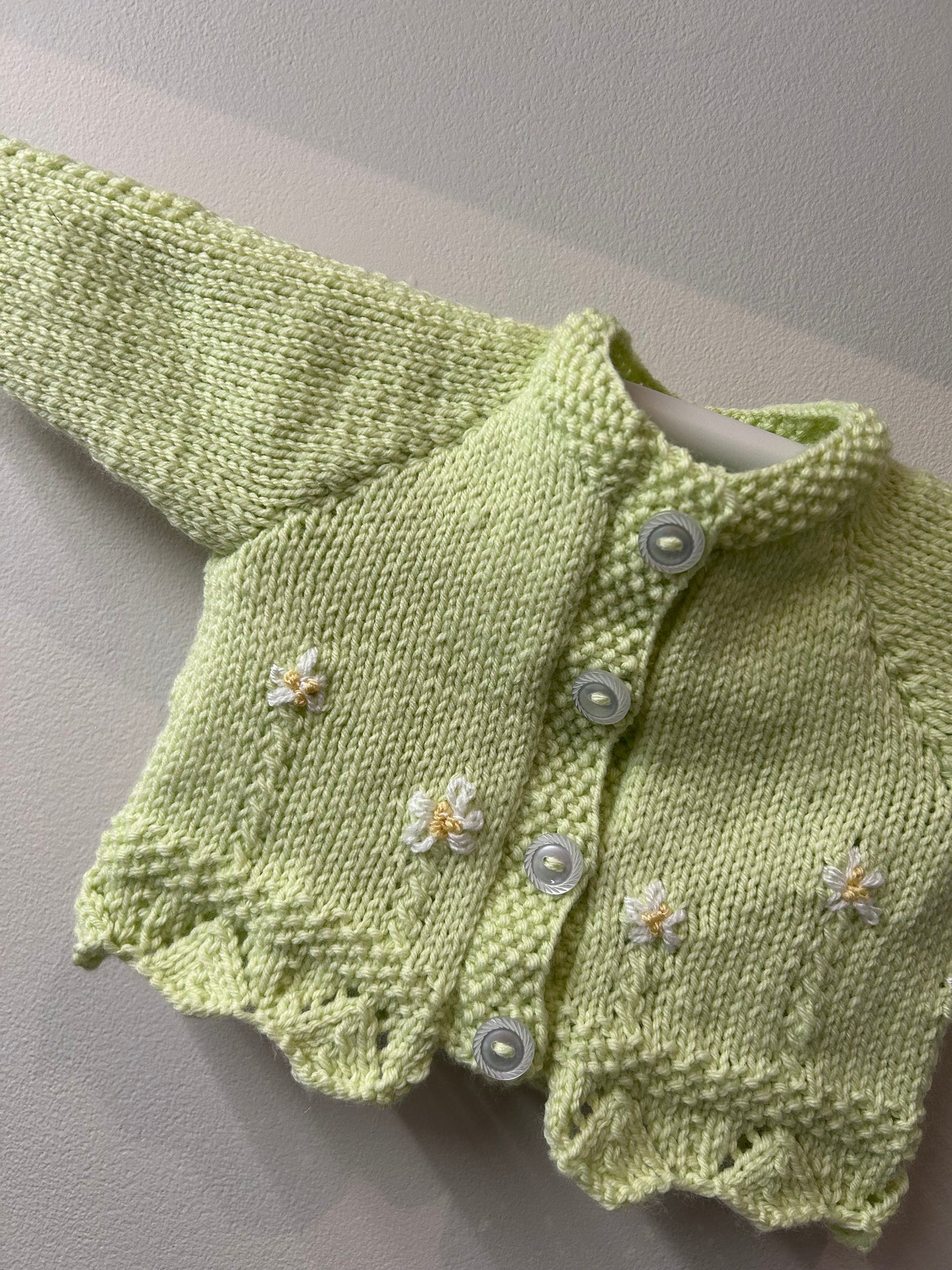 Handmade Soft Flower Embroidered Girls Cardigan