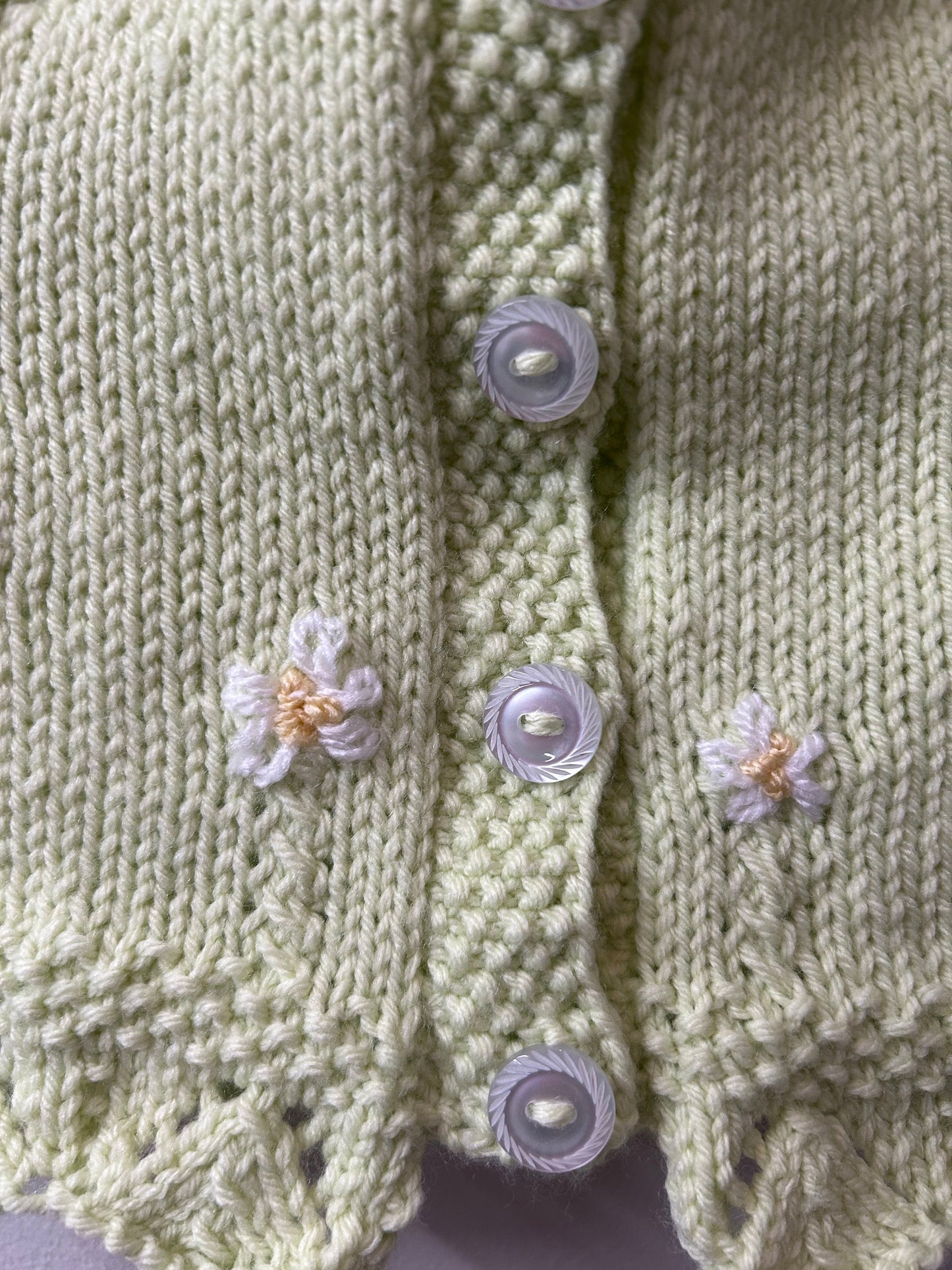 Handmade Soft Flower Embroidered Girls Cardigan